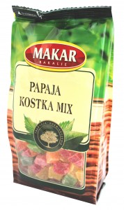 Papaja kandyzowana kostka mix