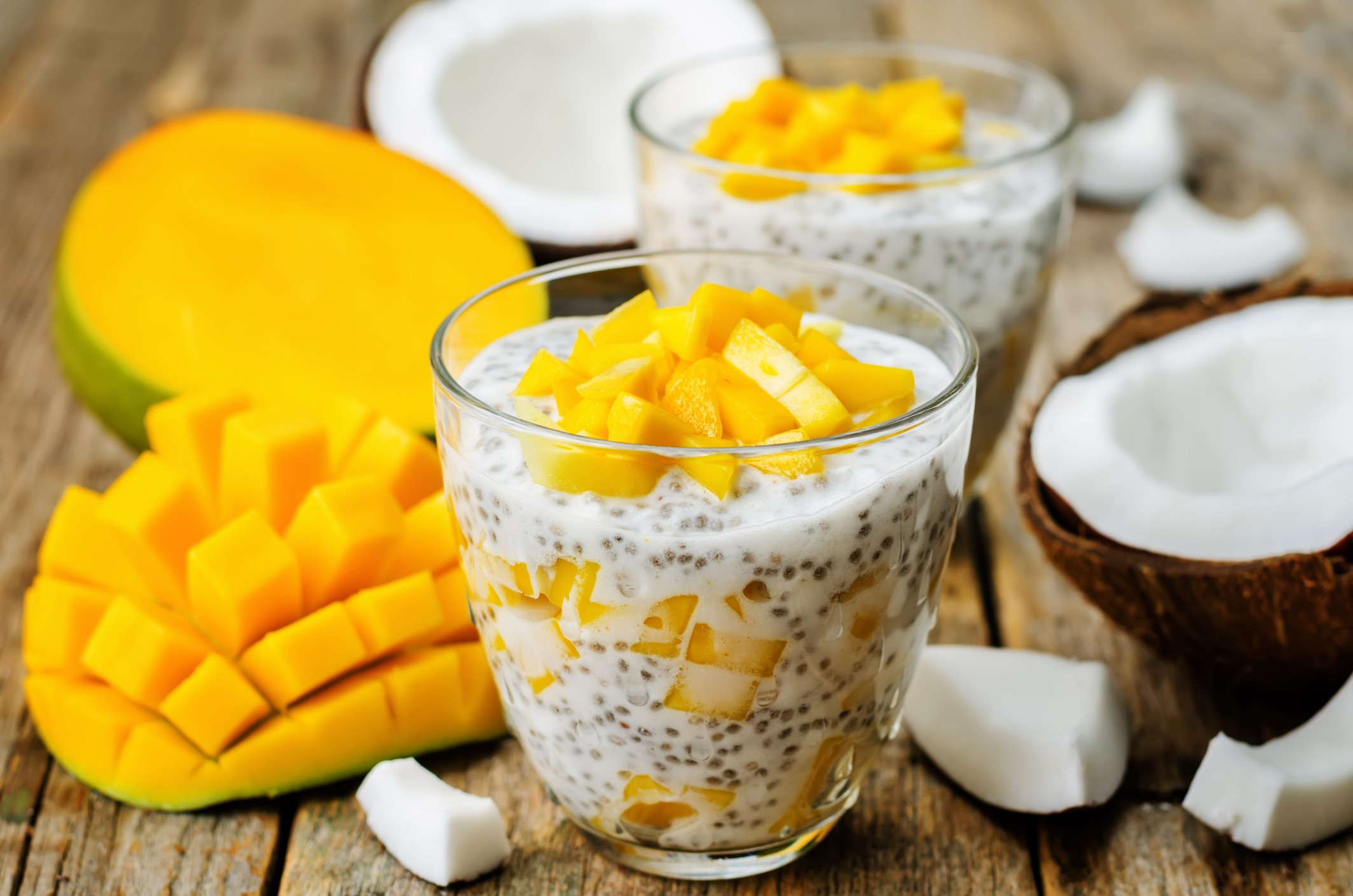 Pudding chia z mango